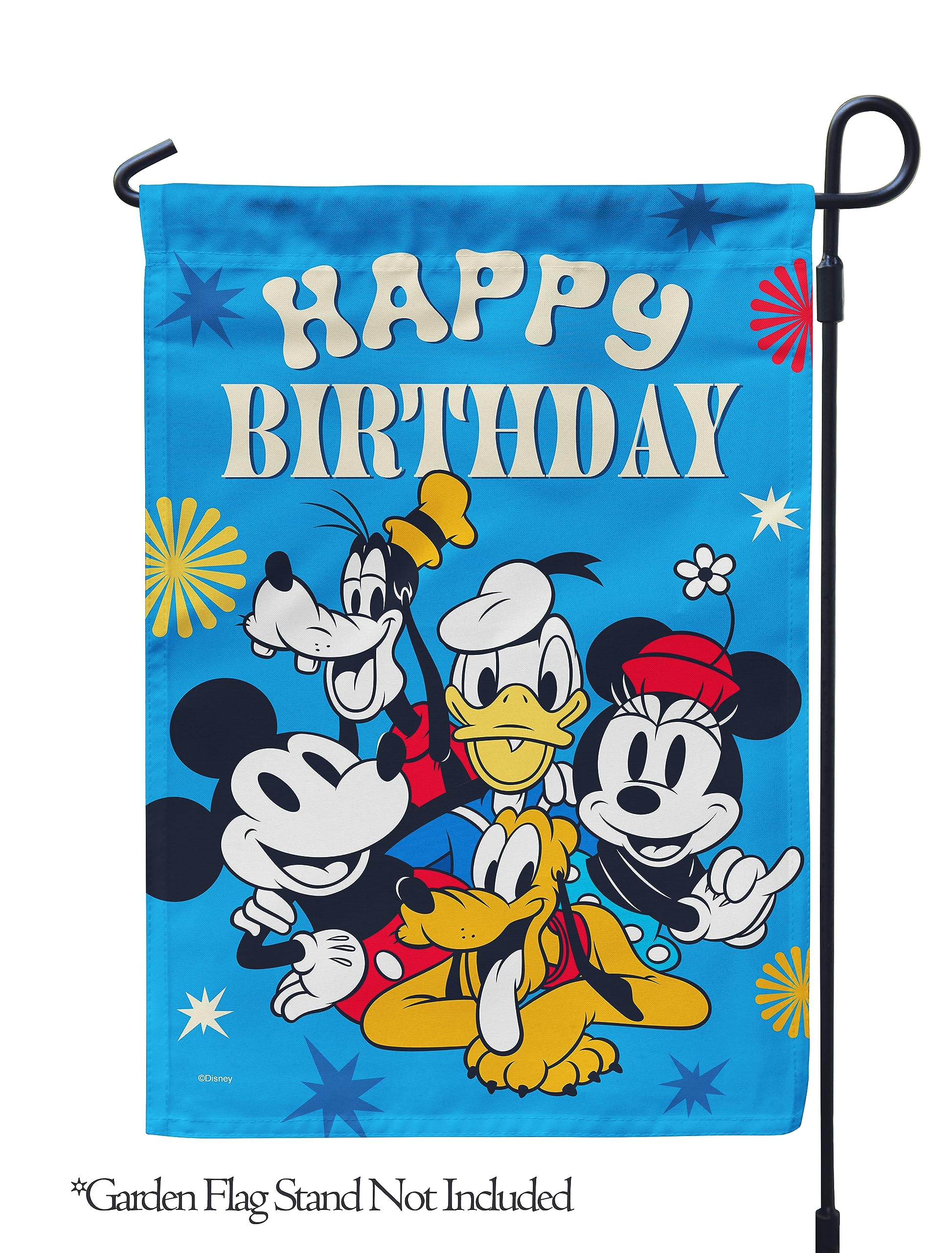 Amazon.com : Flagology, Disney Happy Birthday Gang – Garden Flag